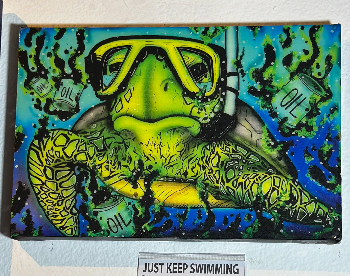 JUST KEEP SWIMMING Mini Canvas