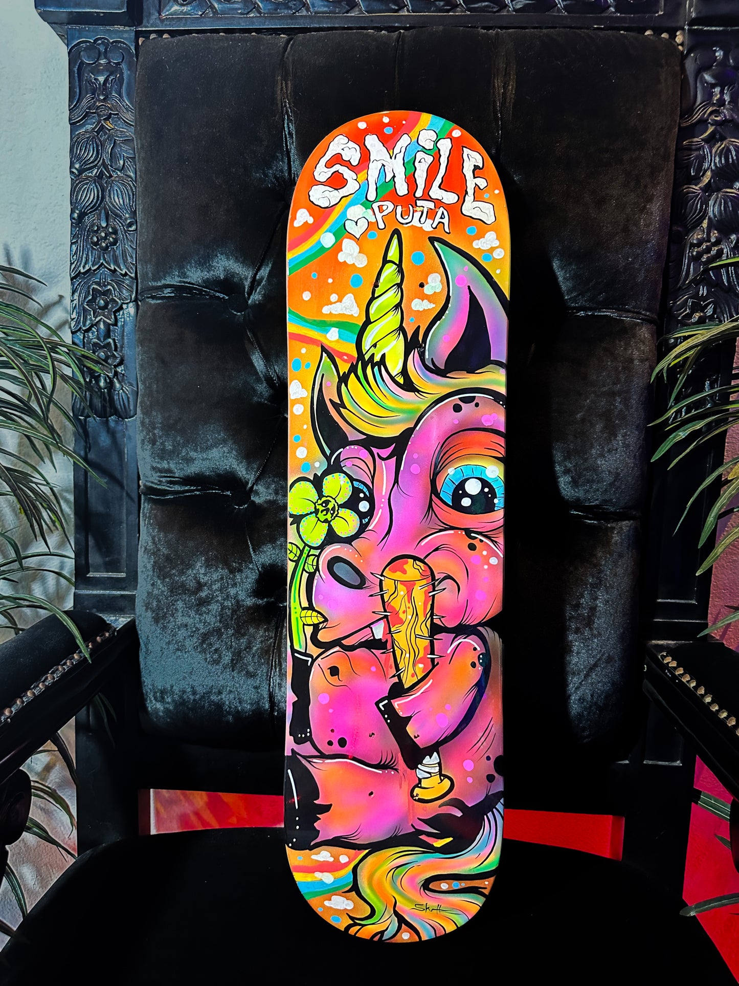 Smile Skate Deck