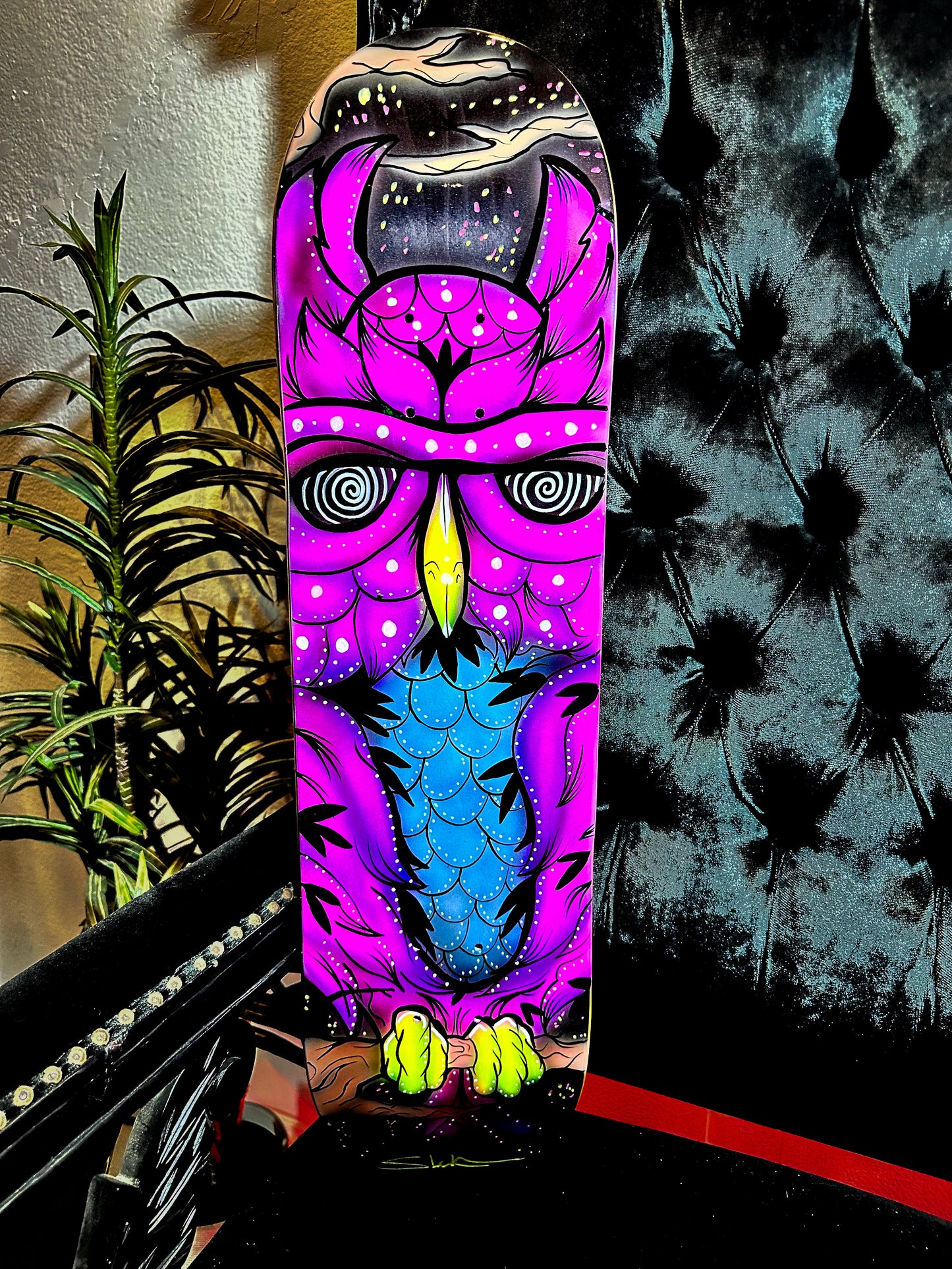 Owl Skate Deck