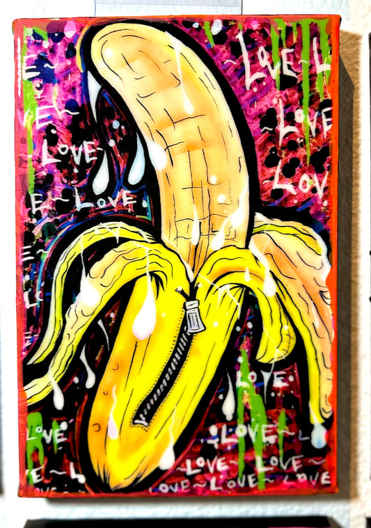 THE LOVE BANANA Mini Canvas